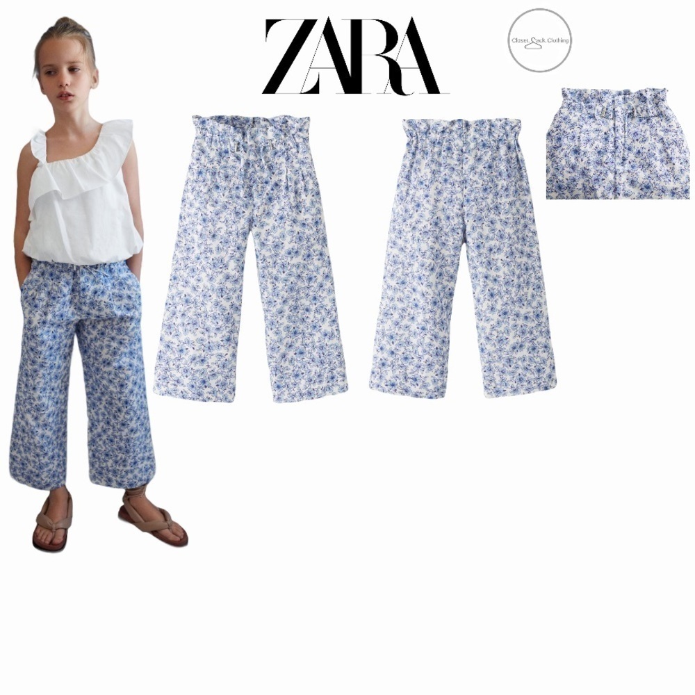 𝅺ZARA FLORAL CULOTTES Size 13-14